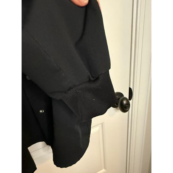 Cherokee Black Lab coat Scrubs Size Large Snap front Jacket Medical - Picture 8 of 9